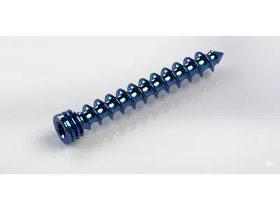 Vite bloccata doppio filetto per placche